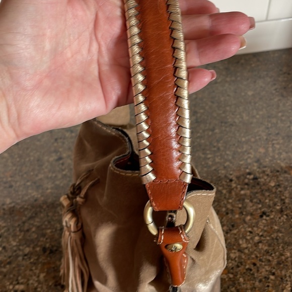 Patricia Nash Metallic Hobo GOLD-DIPPED Bag - Picture 5 of 14